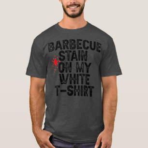 Mancha parrillada en mi camisa blanca 