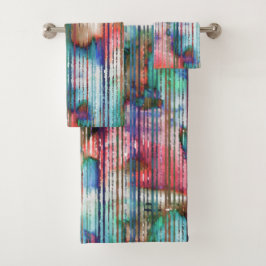 Manchas de color con rayas rotas, desvanecimiento