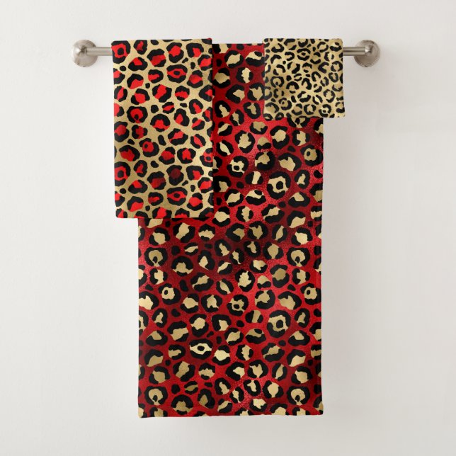 Manchas de leopardo de papel de aluminio rojo y do (In situ)