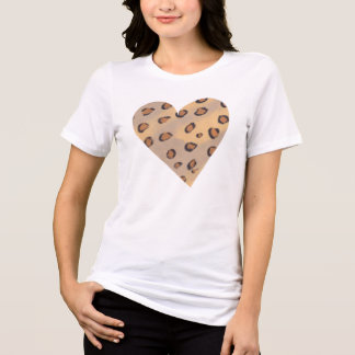 Manchas de leopardo en forma de corazón, camisetas