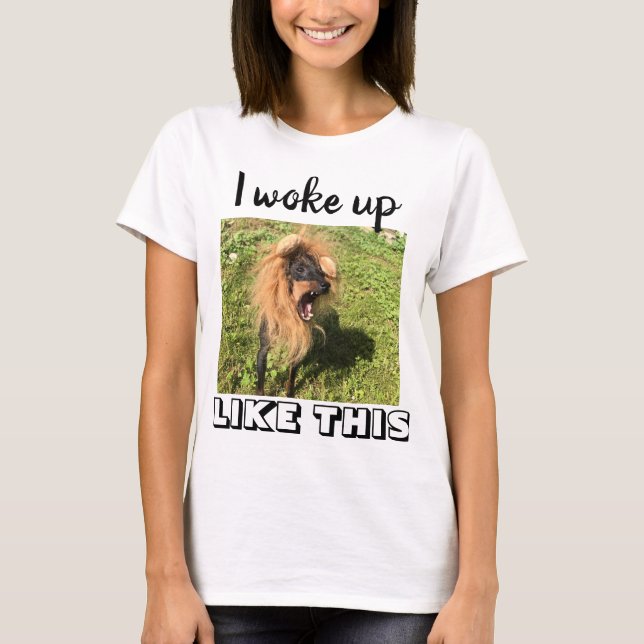 Manchester Terrier Me desperté como esta camiseta (Anverso)