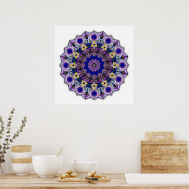 Mandala 12-2 Arándano - Póster