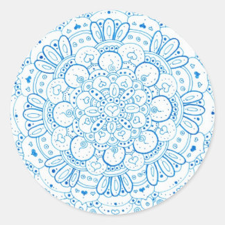 Mandala 1 Pegatinas redondos