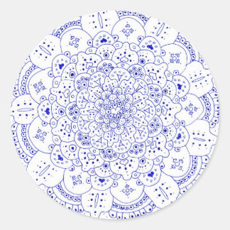 Mandala 5 Pegatinas redondos