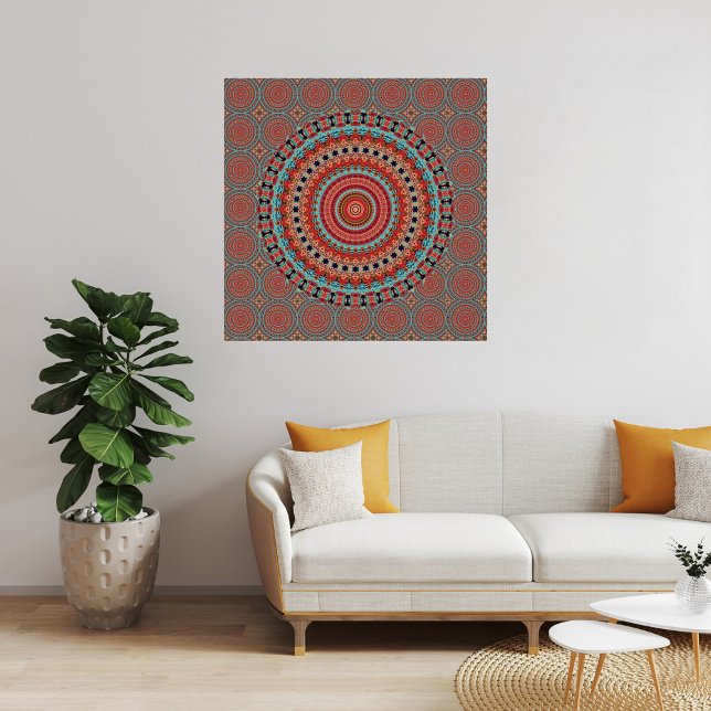 Mandala 6 Poster brillante (Subido por el creador)