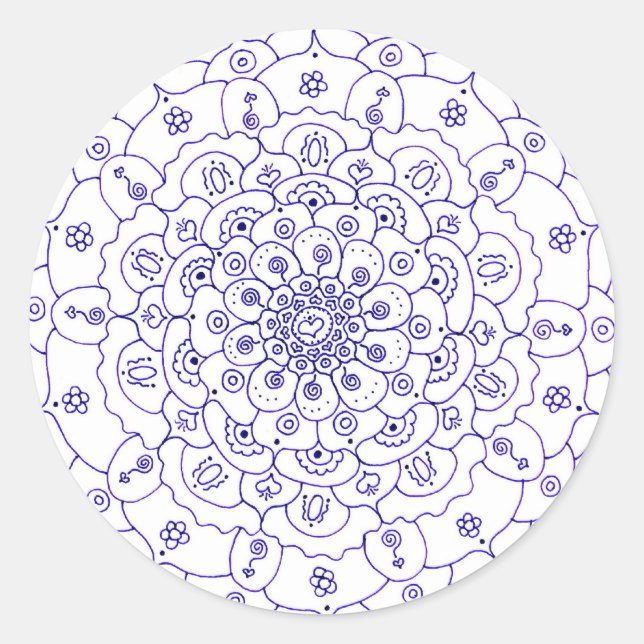 Mandala 7 Pegatinas (Anverso)