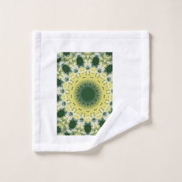 Mandalá abstracto verde | Toalla inspirada en la n