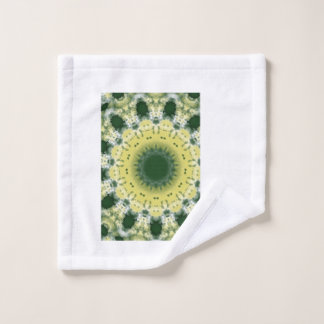 Mandalá abstracto verde | Toalla inspirada en la n