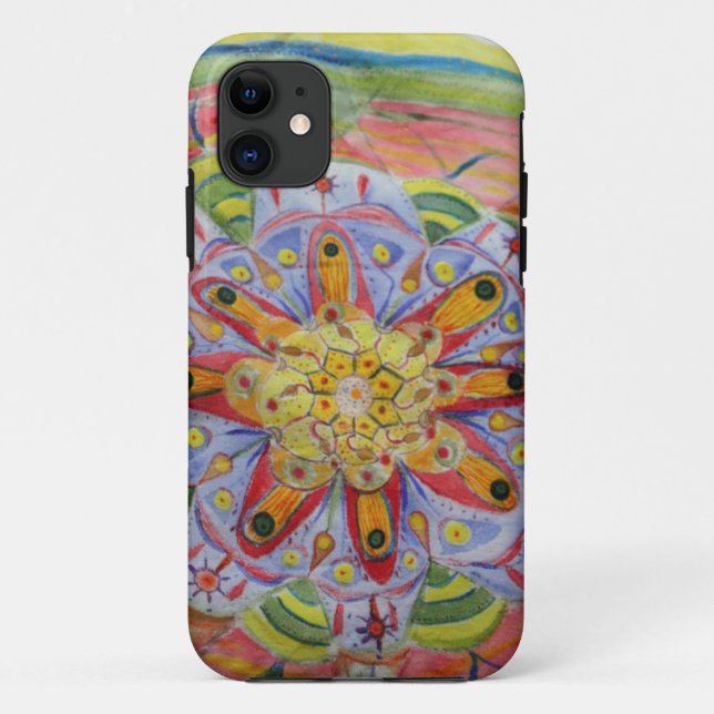 Mandala acuarela iPhone SE + iPhone 5/5S Funda (Reverso)