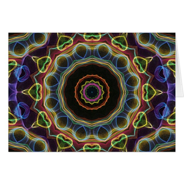 Mandala amarilla de los corazones (Anverso (Horizontal))