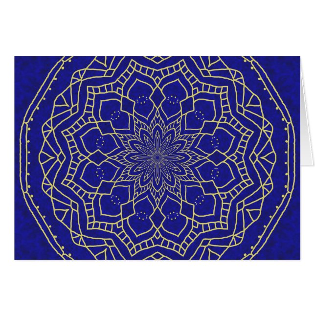 Mandala azul (Anverso (Horizontal))