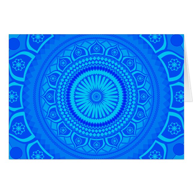 Mandala azul india (Anverso (Horizontal))