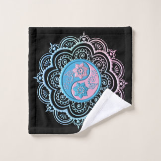 Mándala azul y rosa
