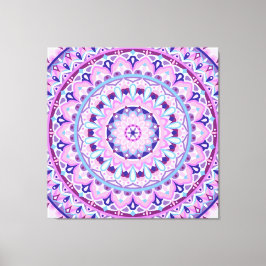 Mandala Boho Arte Geométrico Morado Vibrante