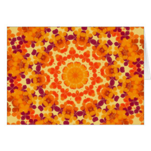 Mandala brillante de las flores