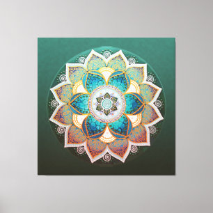 Mandala brillante - Lienzo envuelto