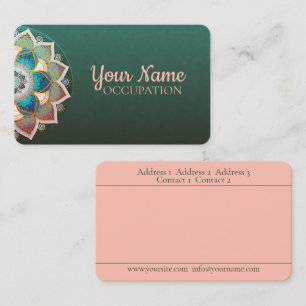 Mandala brillante - Tarjeta de visita