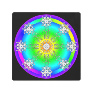 Mandala celta arte mural Metalizado