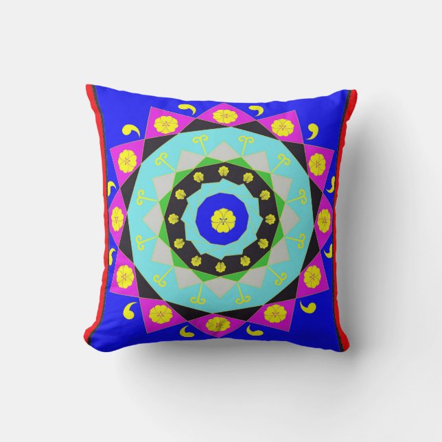 Mandala: Cojín decorativo decorativo (Anverso)