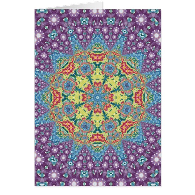 Mandala colorida de la meditación (Frente)