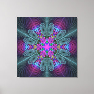 Mandalá Colorido Impactante Arte Fractal Caleidosc