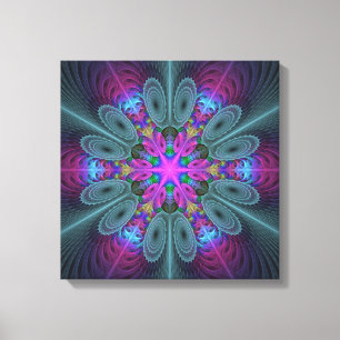 Mandalá Colorido Impactante Arte Fractal Caleidosc