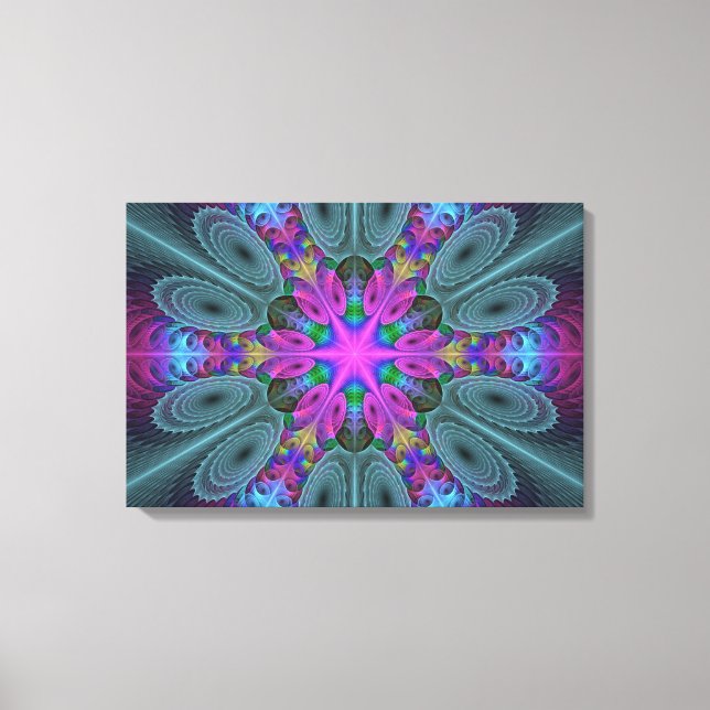Mandalá Colorido Impactante Arte Fractal Caleidosc (Anverso)