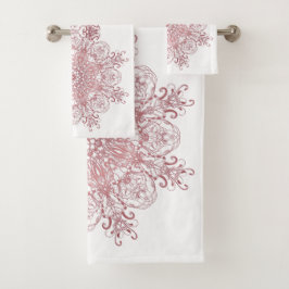 mandala coralina floral del estilo barroco