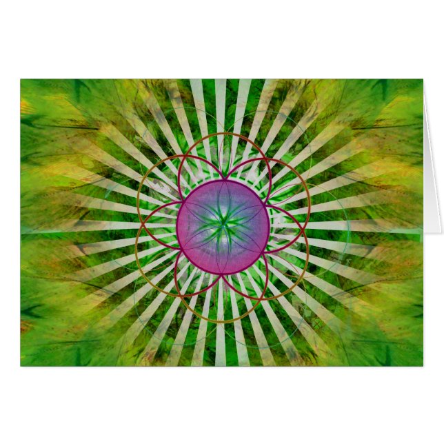 Mandala de Chakra del corazón (Anverso (Horizontal))