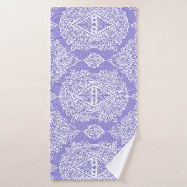 Mandala de Diamante Celeste (Toalla de baño)