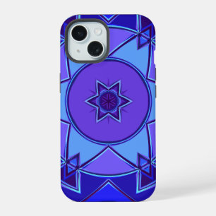 Mandalá de Dibujos Animados Azul y Morado