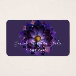 Mandala de flores de Lotus místico | Tarjeta de re