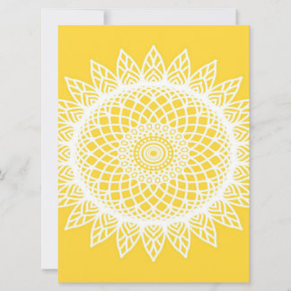 Mandala de girasol - Un regalo único de cumpleaños