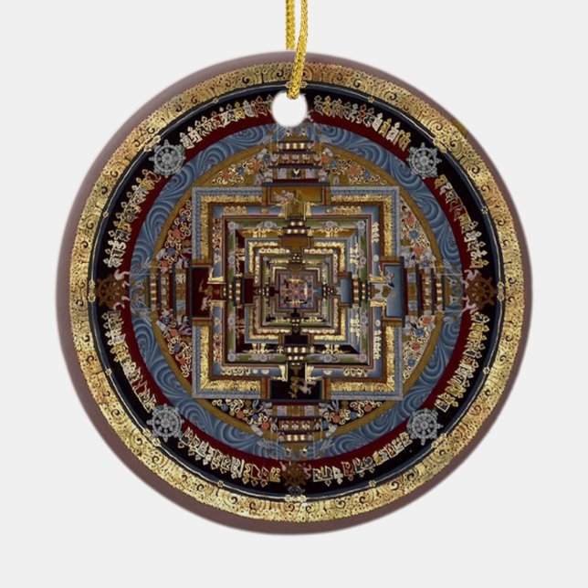 Mandala de Kalachakra un ornamento (Frente)