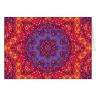 Mandala de la acuarela de la puesta del sol del