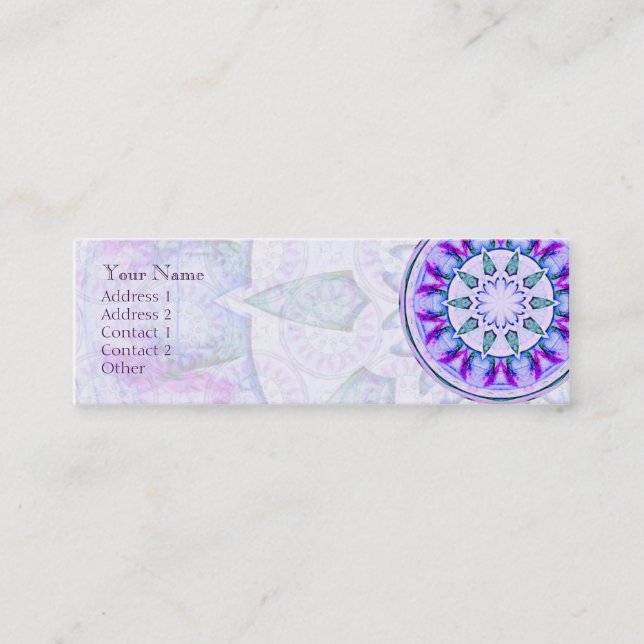 Mandala de la estrella de la joya • Tarjeta de (Anverso)