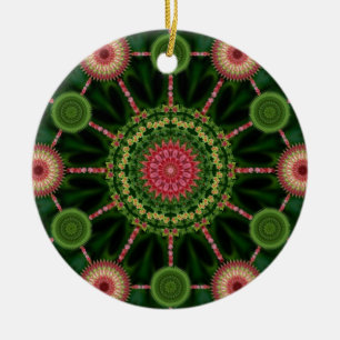 Mandala de la planta de hielo y ornamento del
