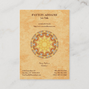 Mandala de la renovación - tarjeta de visita