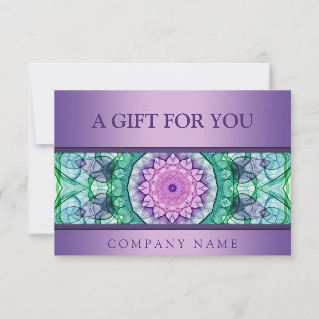 Mandala de lirio morado moderno (Anverso)