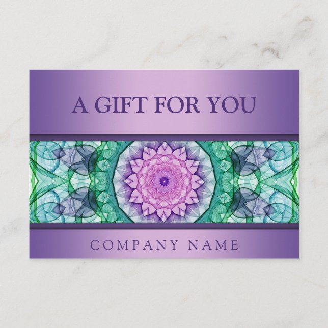 Mandala de lirio morado moderno (Anverso)