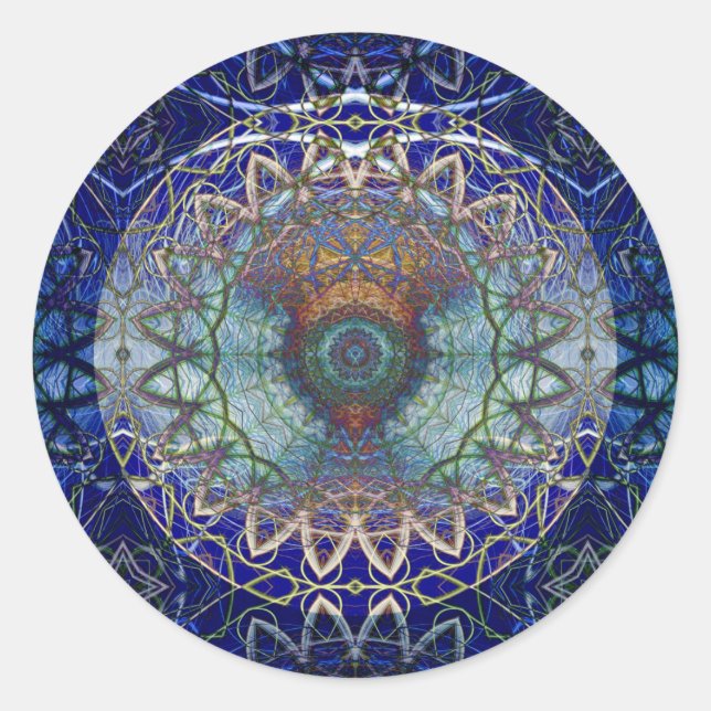 Mandala de los Pegatinas web nórdicos (Anverso)