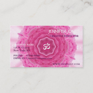 Mandala de los rosas, tarjeta de visita