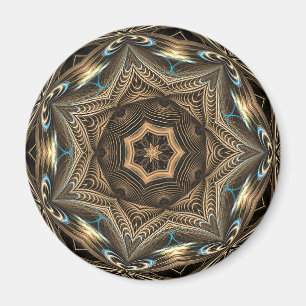 Mandala de mimbre de la estrella • Imán