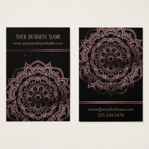 Mandala de oro Rosa sobre tarjetas de visualizació
