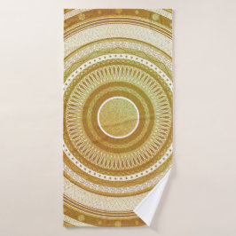 Mandalá de oro y brillo