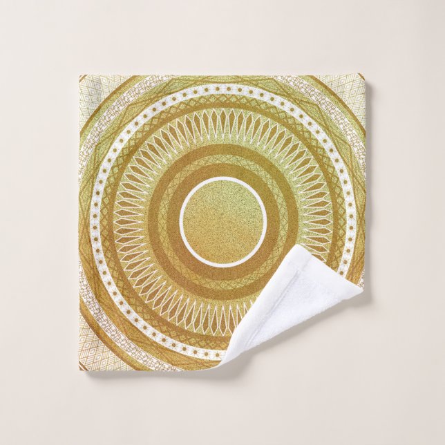 Mandalá de Oro y Brillo (Toallita)