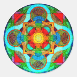 Mandala de Pegatina de energía positiva