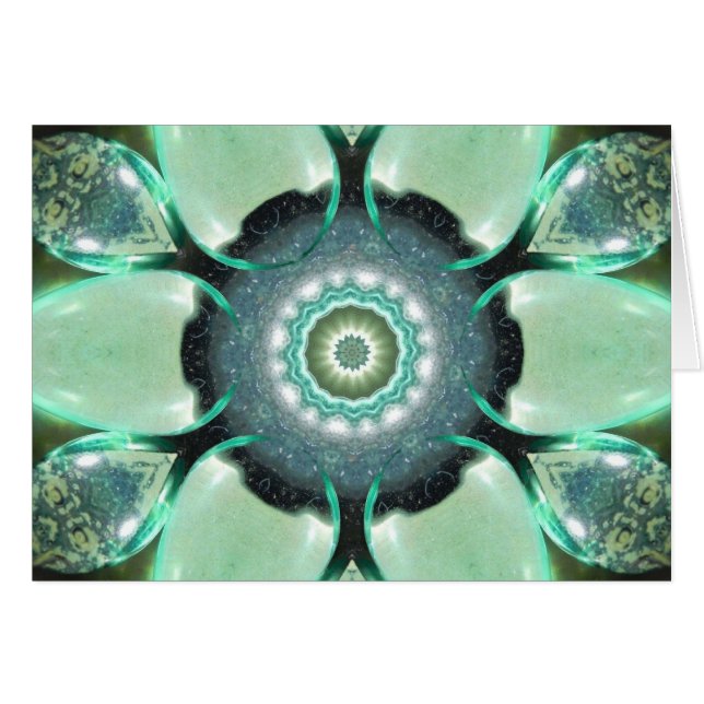 Mandala del vidrio del mar verde (Anverso (Horizontal))