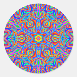 Mandala digital Kaleidoscope, pegatinas de colores