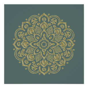 Mandala dorada - Poster